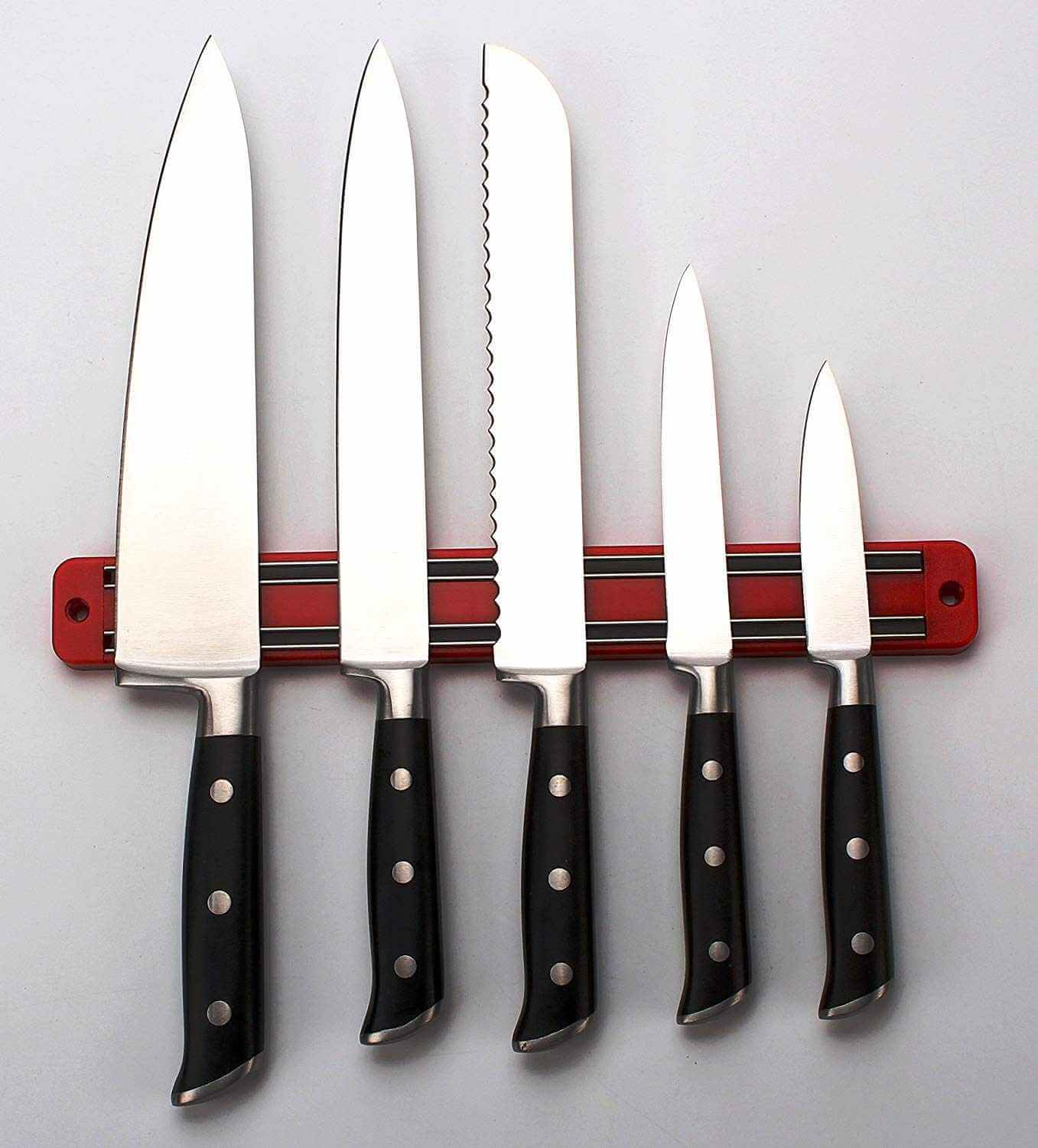 Magnetic Knife/Tool Rack - 6 Red