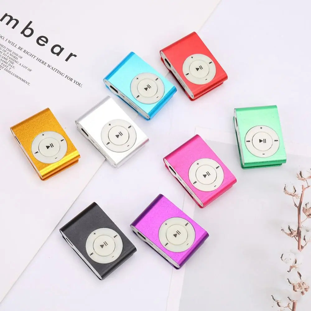 Mini Clip MP3 Player — TF Card Support, 8 Colors | Portable Walkman for Music Lovers