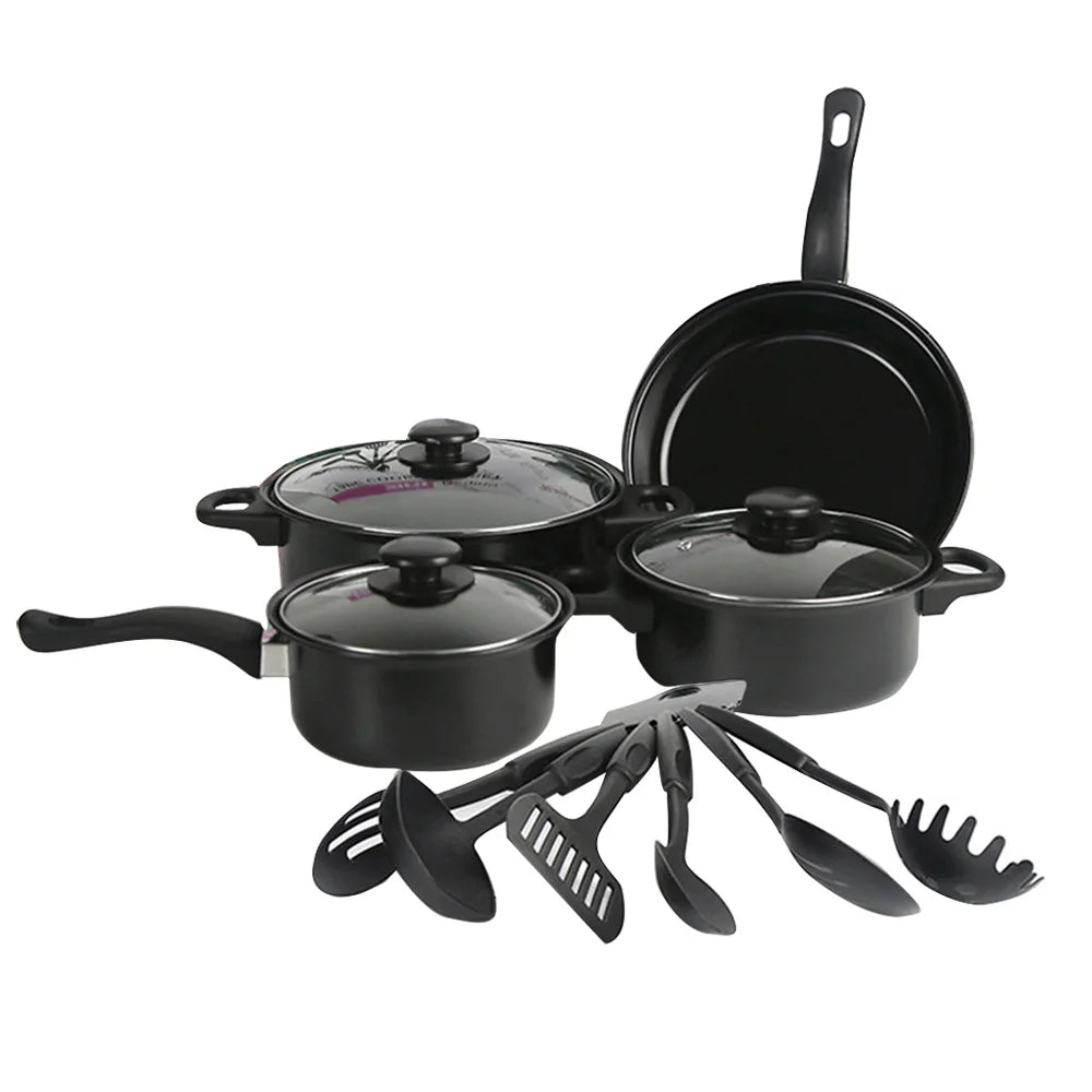 13-Piece Non-Stick Cookware Set | Pots, Pans & Kitchen Utensils