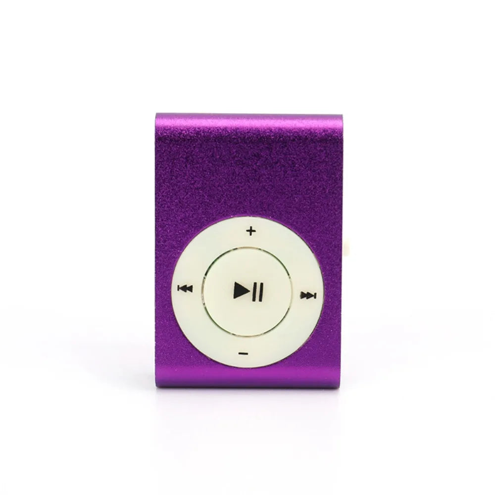 Mini Clip MP3 Player — TF Card Support, 8 Colors | Portable Walkman for Music Lovers