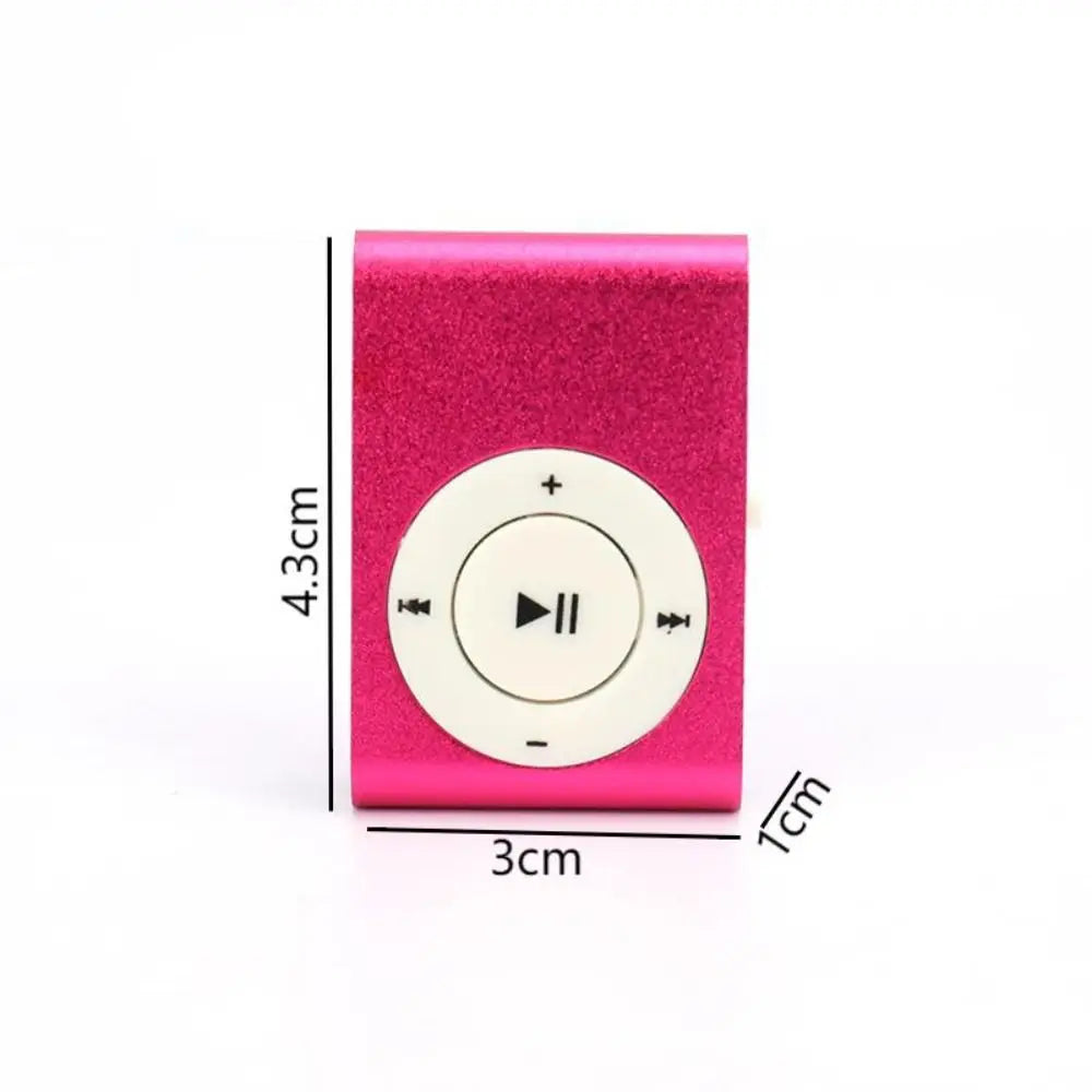 Mini Clip MP3 Player — TF Card Support, 8 Colors | Portable Walkman for Music Lovers