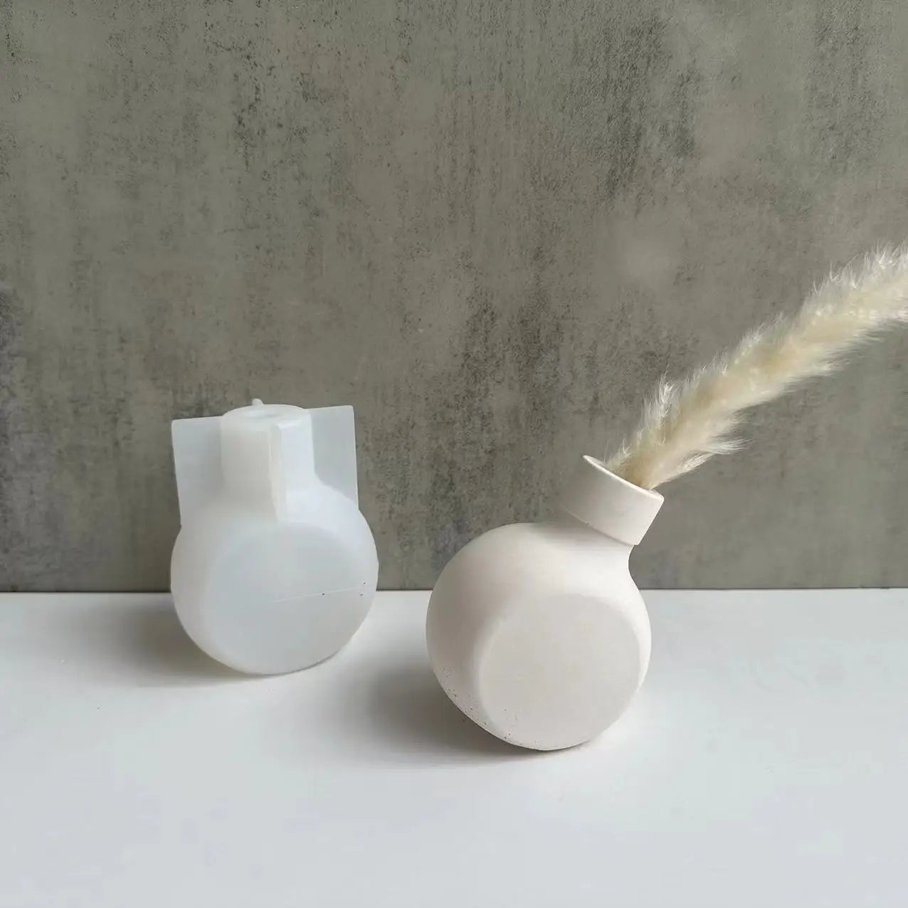 Silicone Mold for Perfume Bottle Vase Epoxy Resin, Plaster, Concrete Craft Molds DIY Flower Pot Candle Holder Making Mould