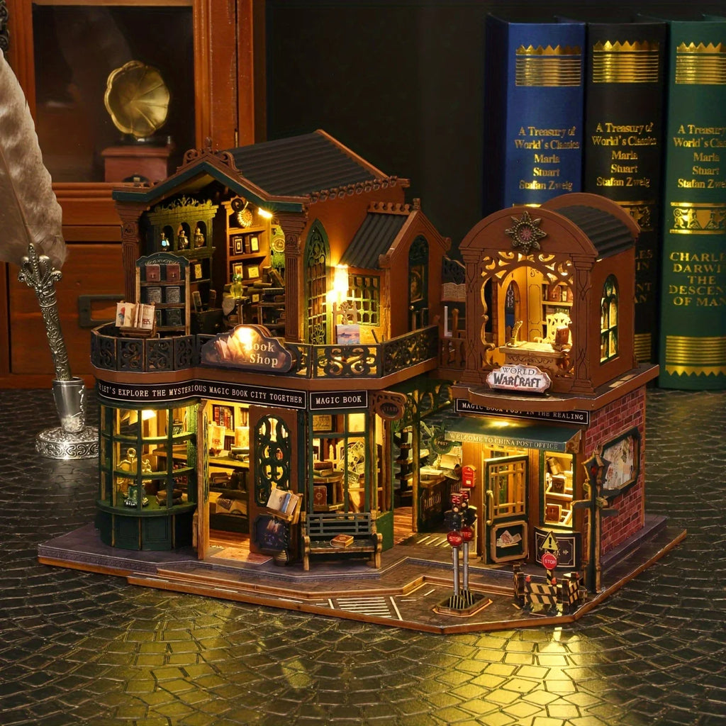 3D Puzzle DIY Castle Dollhouse Kit — Wooden Assembly Building Model | Birthday Gift