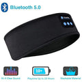 Wireless Bluetooth Sleep Headband Headphones — Soft Elastic, ANC | Black & Gray