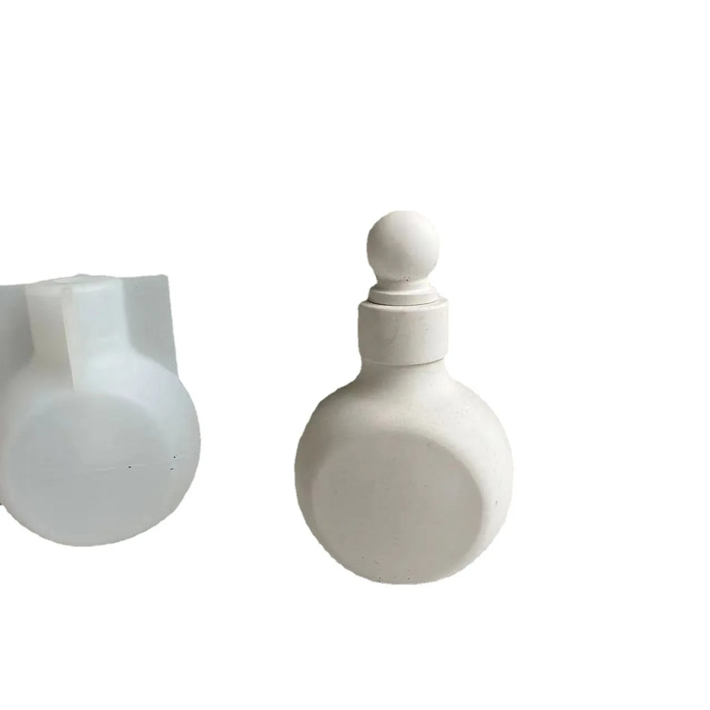 Silicone Mold for Perfume Bottle Vase Epoxy Resin, Plaster, Concrete Craft Molds DIY Flower Pot Candle Holder Making Mould