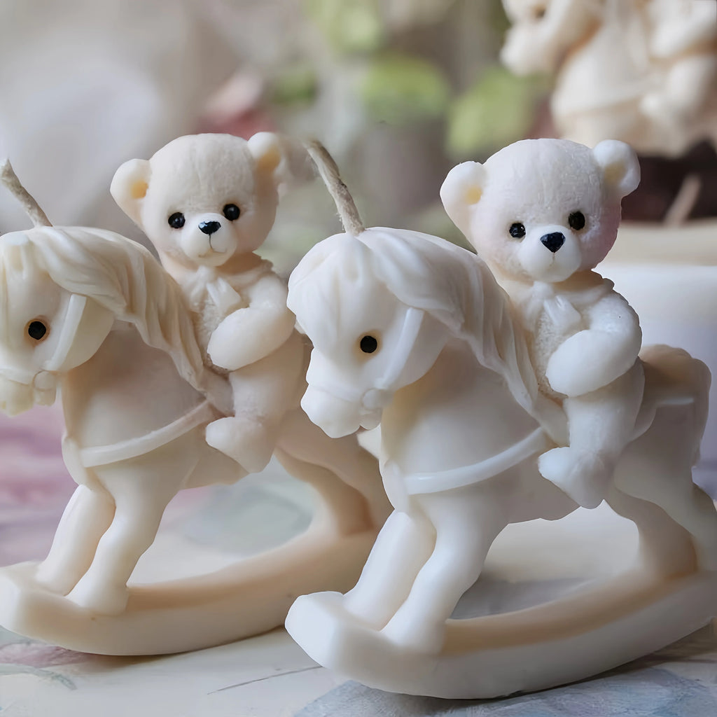 Resin Silicone Molds | Bear Rocking Horse and Epoxy Resin Molds for Creative Home Decor, Garden Ornaments, Jewelry Making