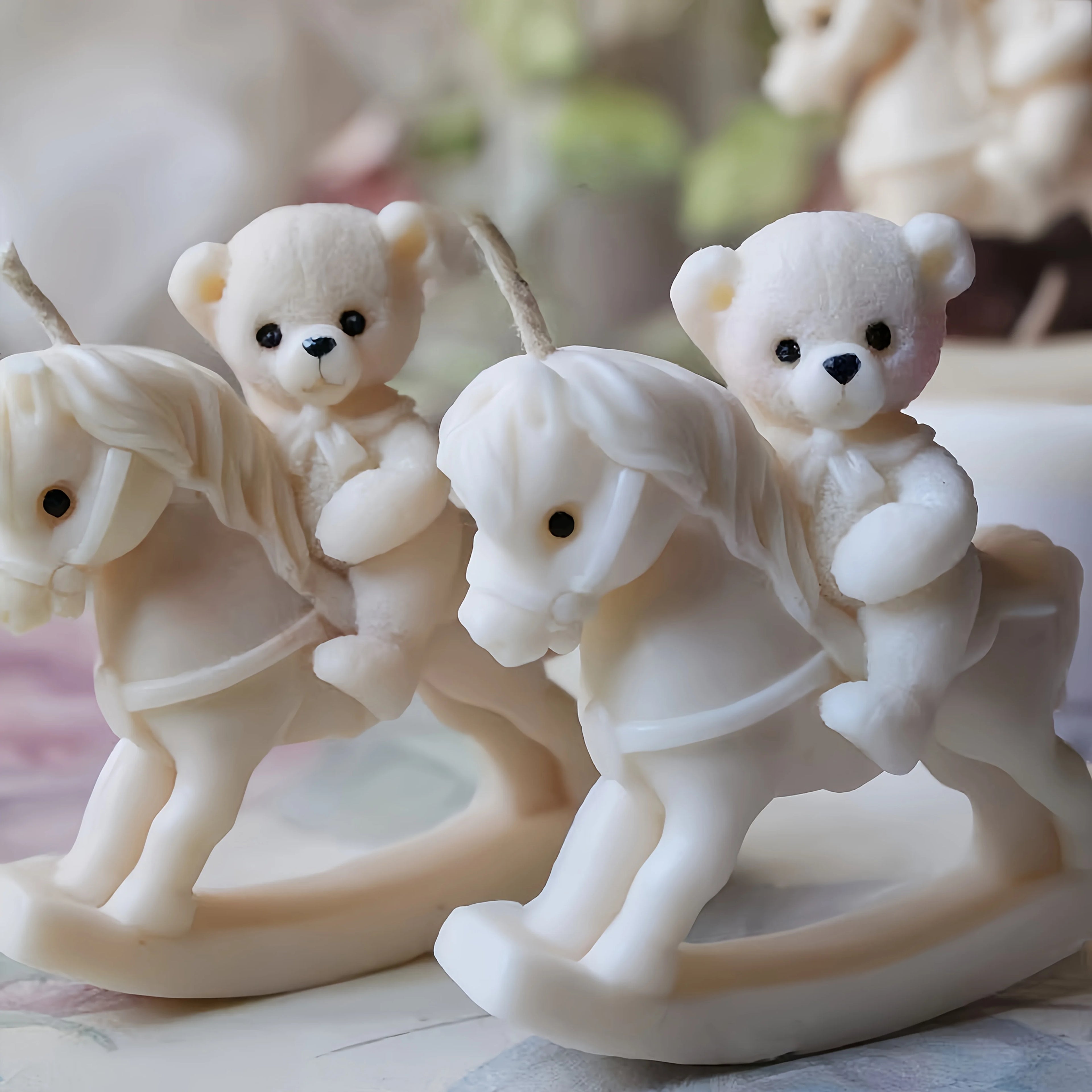 Resin Silicone Molds | Bear Rocking Horse and Epoxy Resin Molds for Creative Home Decor, Garden Ornaments, Jewelry Making